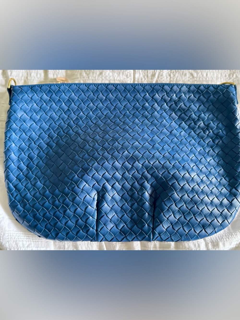 Clare V - Moyen Messenger in French Blue *NWOT - Picture 2 of 4